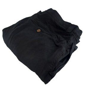 Tommy Bahama Mens 36 Black Silk Chino Bermuda‎ 8" Shorts